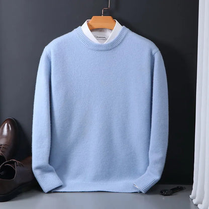 Luxury Cashmere Sweater for Men - Oliver-Light blue-XS-Nora Luxe