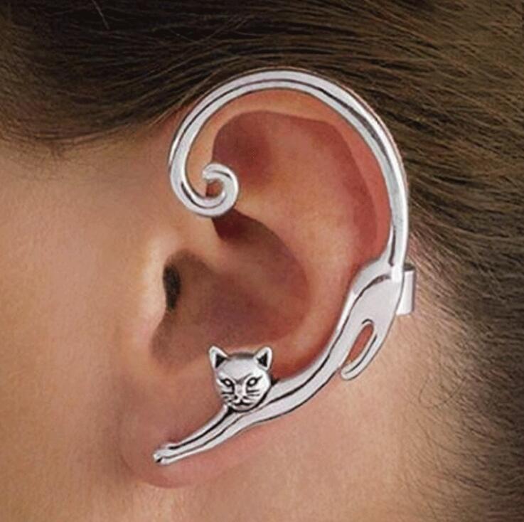 Gorgeous Feline Drop Earrings - Pexav