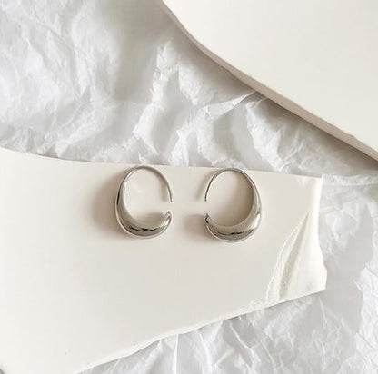 Luxury Hoop Earrings - Celestina-Silver-Nora Luxe