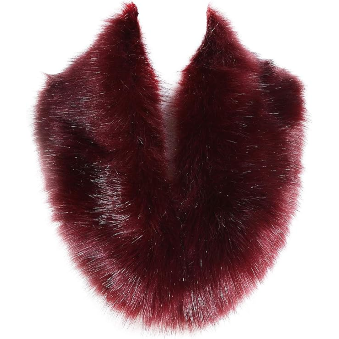 Luxury Imitation Fur Neck Warmer Scarf - Daisy-Bordeaux-Nora Luxe
