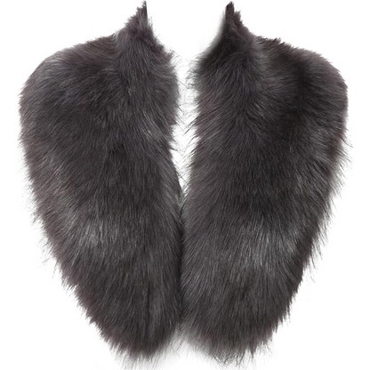 Luxury Imitation Fur Neck Warmer Scarf - Daisy-Gray-Nora Luxe