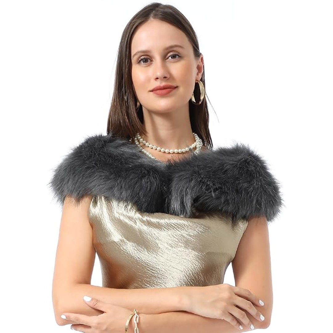 Luxury Imitation Fur Neck Warmer Scarf - Daisy-Nature-Nora Luxe