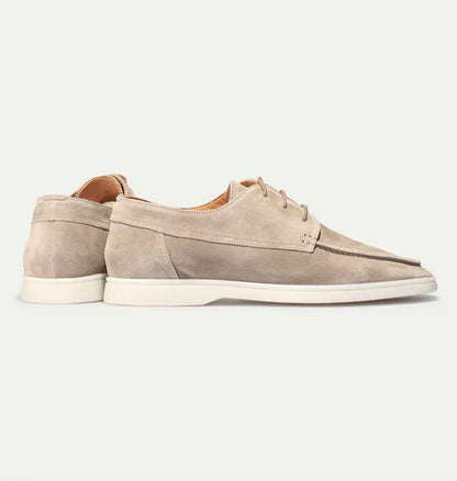 Luxury Leather Lace-up Loafers for Men - Diederik-Black-6.0-Nora Luxe