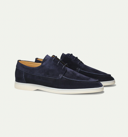 Luxury Leather Loafers for Men - Aiden-Marine blue-5.0-Nora Luxe