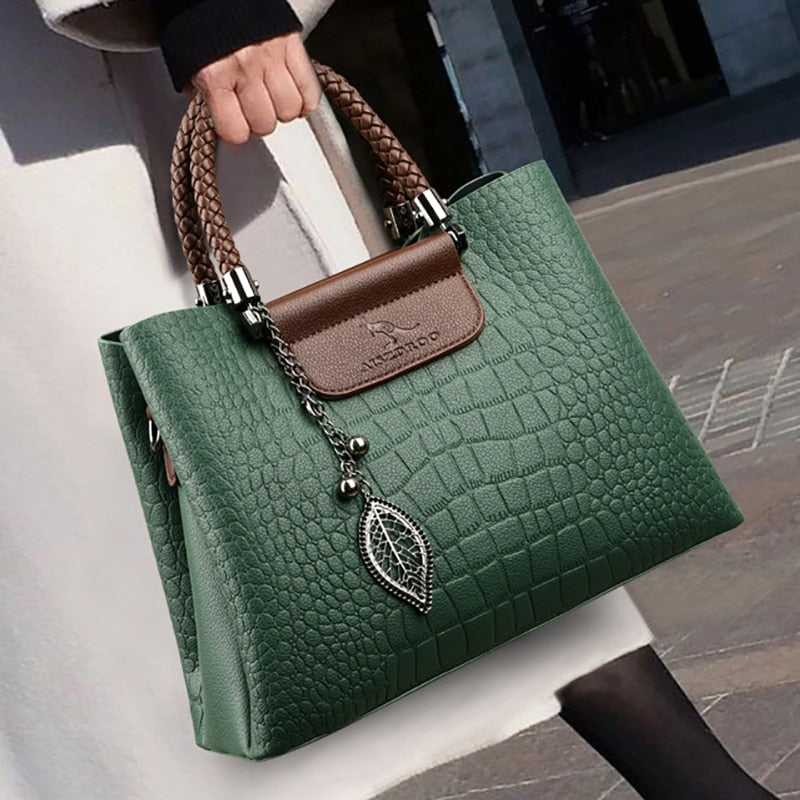 Premium Leather Ladies Tote Bag - Pexav