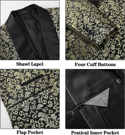 Luxury Men's Tuxedo - Leon-Black-XS-Nora Luxe