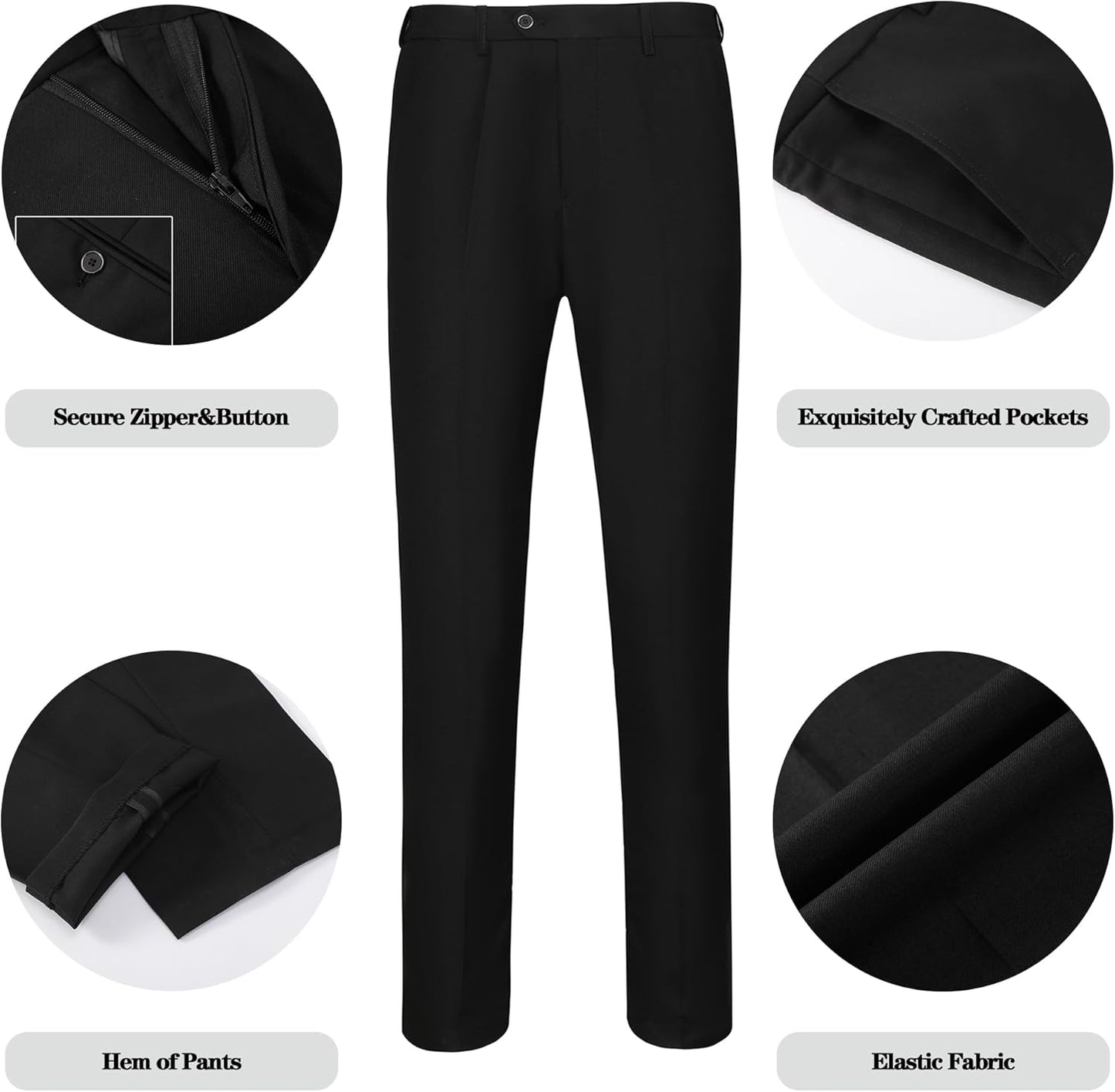 Luxury Men's Tuxedo - Leon-Black-XS-Nora Luxe