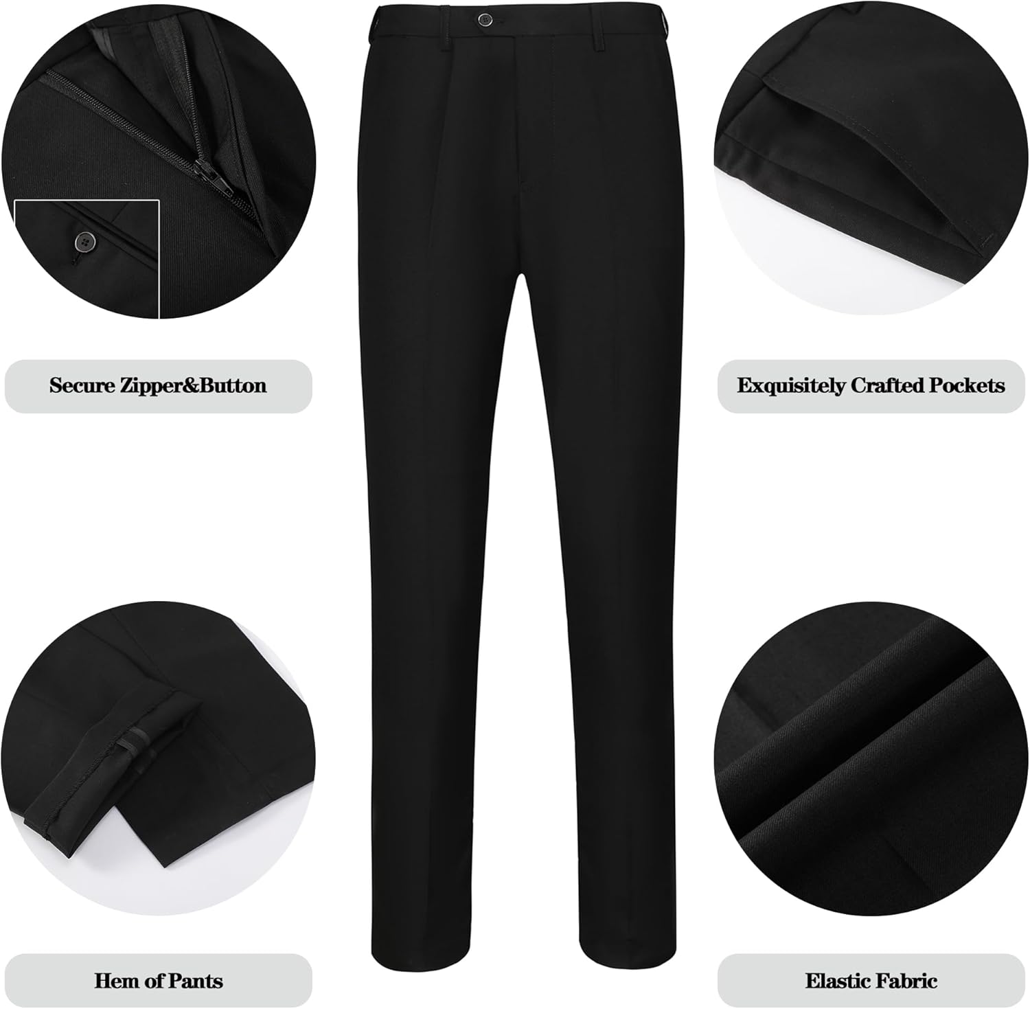 Luxury Men's Tuxedo - Leon-Black-XS-Nora Luxe