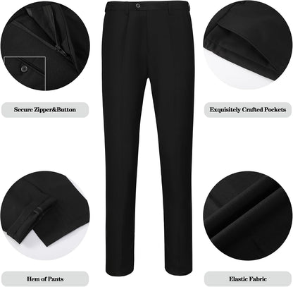 Luxury Men's Tuxedo - Leon-Black-XS-Nora Luxe