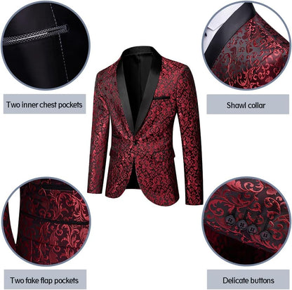 Luxury Men's Tuxedo - Leon-Black-XS-Nora Luxe