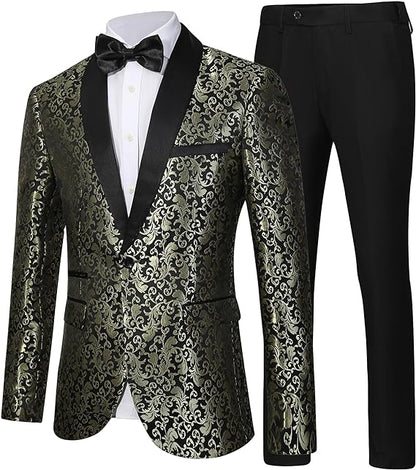 Luxury Men's Tuxedo - Leon-Gold-XS-Nora Luxe