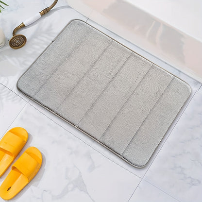 Luxury Non-Slip Bath Mat - Livia-Light Gray-15.75 inches x 23.62 inches-Nora Luxe
