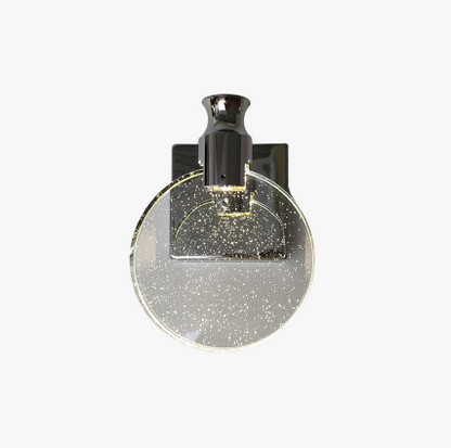 Luxury Round Crystal Wall Lamp – Celestia-Gold-Warm light-13cm-The Livary