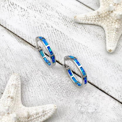 Beautiful Ocean Drop Earrings with Opal Shine - Pexav