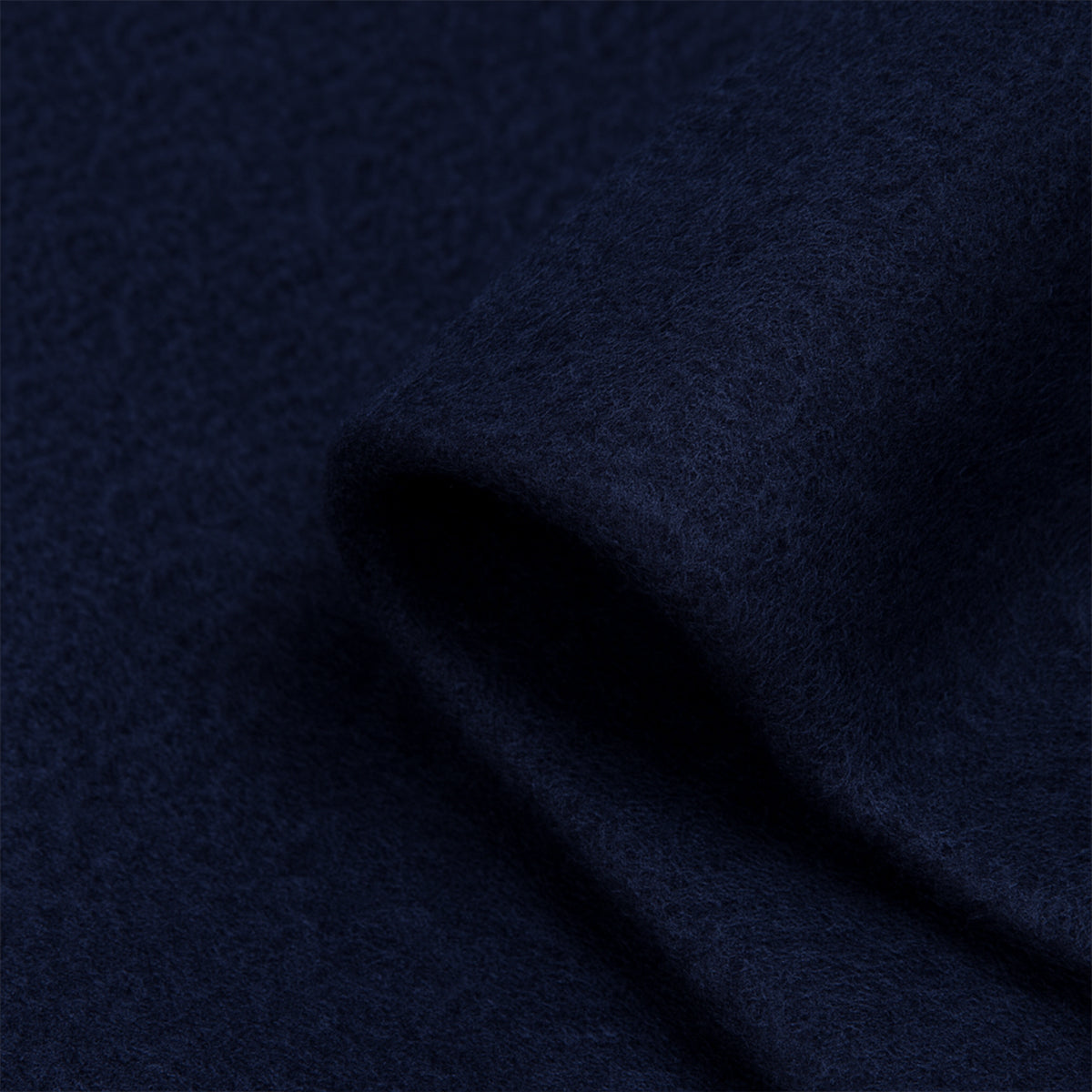Luxury Men's Navy Blue Wool Scarf