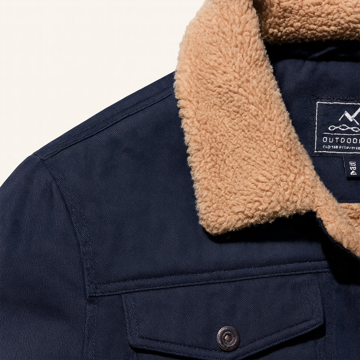 Warm Men's Fleece Lined Padded Bomber Jacket