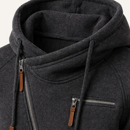 Classic Zipper Up Hooded Jacket