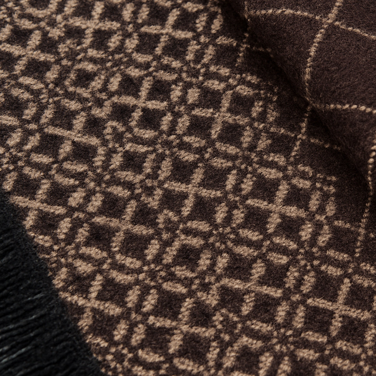 Luxury Men's Burgundy Wool Scarf