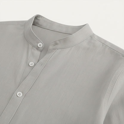 Lightweight Breathable Linen Mens Shirt Loose Fit