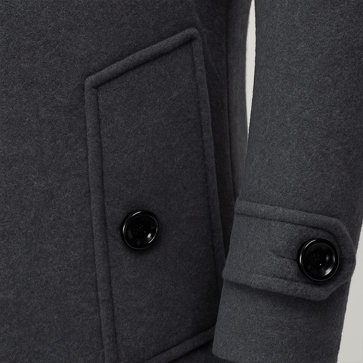 Warm Waterproof Men's Zip Up Winter Jacket
