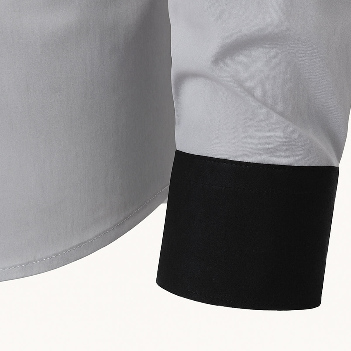 Fashionable Men's Contrast Trim Dress Shirt