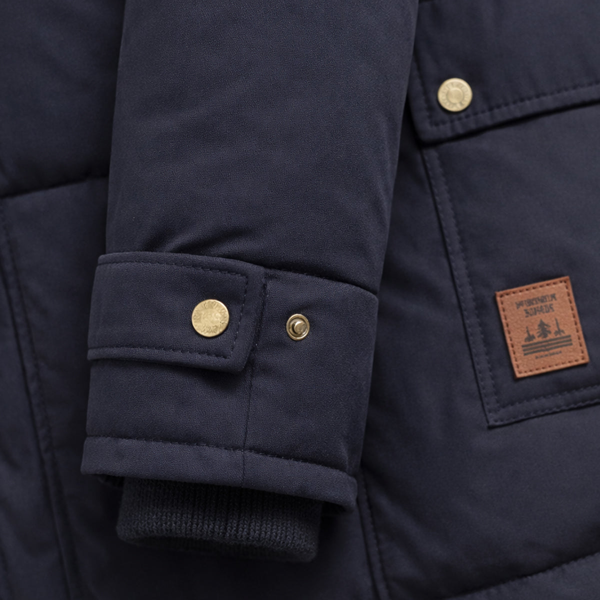 Warm Men's Hooded Parka Jacket with Faux Fur Collar