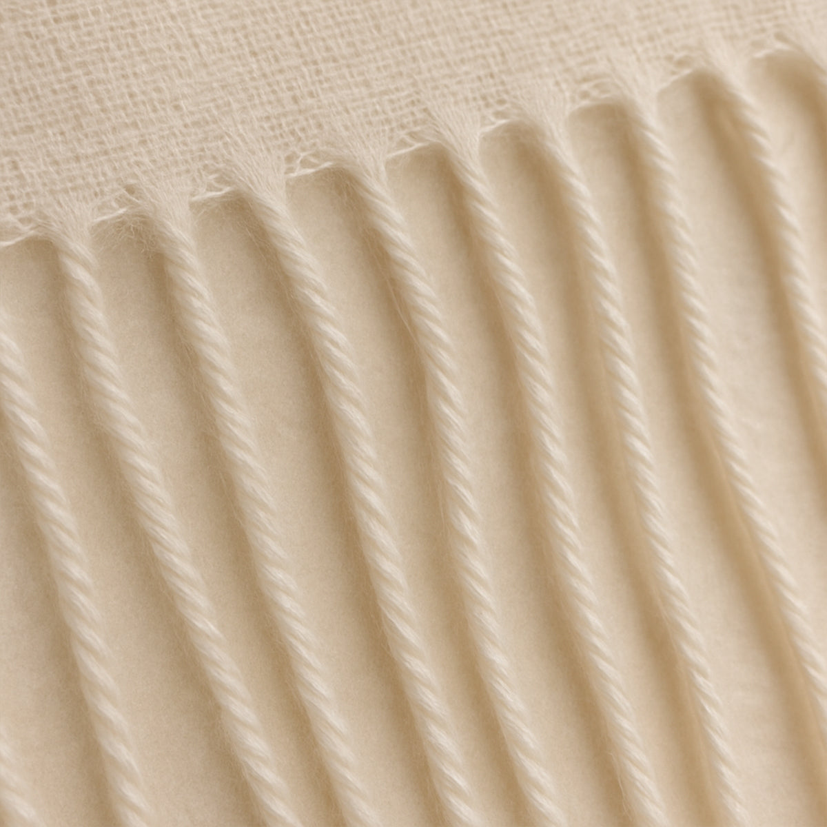 Soft Mens Cashmere Scarf White