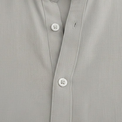 Lightweight Breathable Linen Mens Shirt Loose Fit