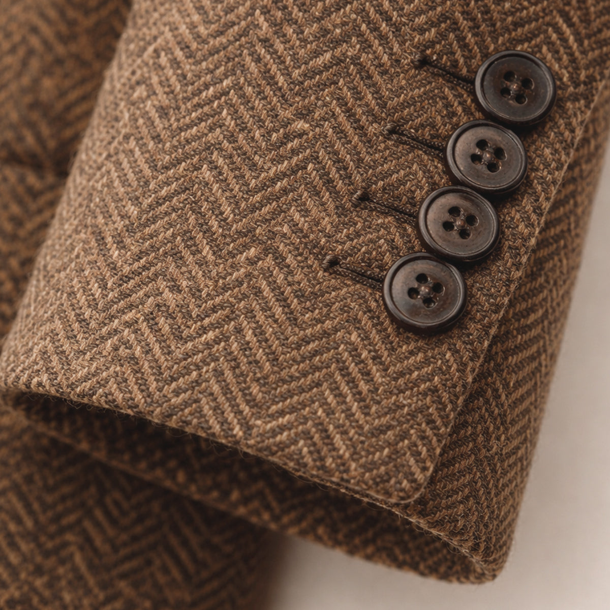 Classic Men's Wool Tweed Blazer Jacket