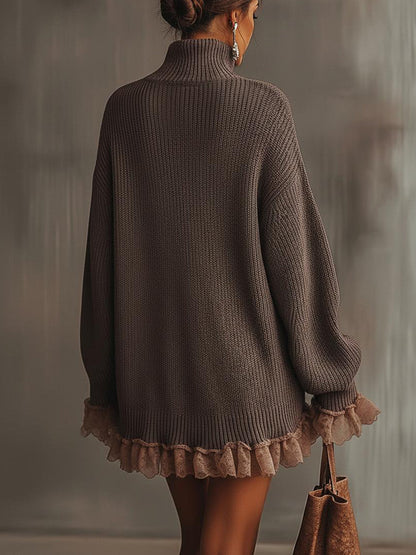 Image of Madison | Women's Oversized Long Sleeve Mini Sweater Dress