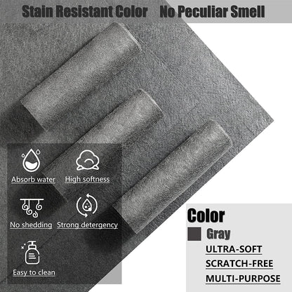 Magic Cleaning Cloth - ClearMagic-5 pieces (11.81" × 11.81")-Nora Luxe