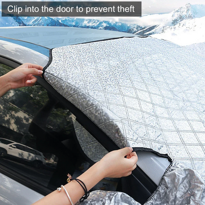 Magnetic All-Weather Windscreen Cover – FrostGuardia-Magnet + Ear Cups + Reflective Strips-Nora Luxe