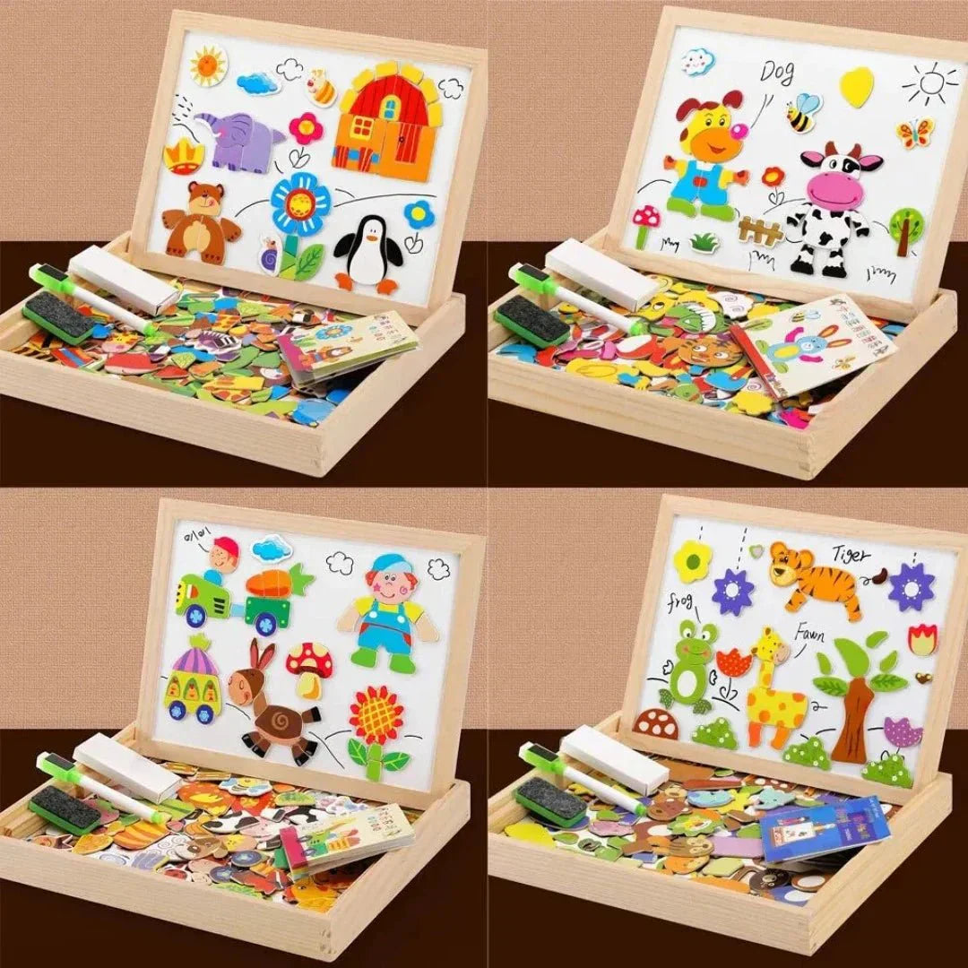 Magnetic Double-Sided Chalkboard Set - MiniArt Studio-Option A-Nora Luxe
