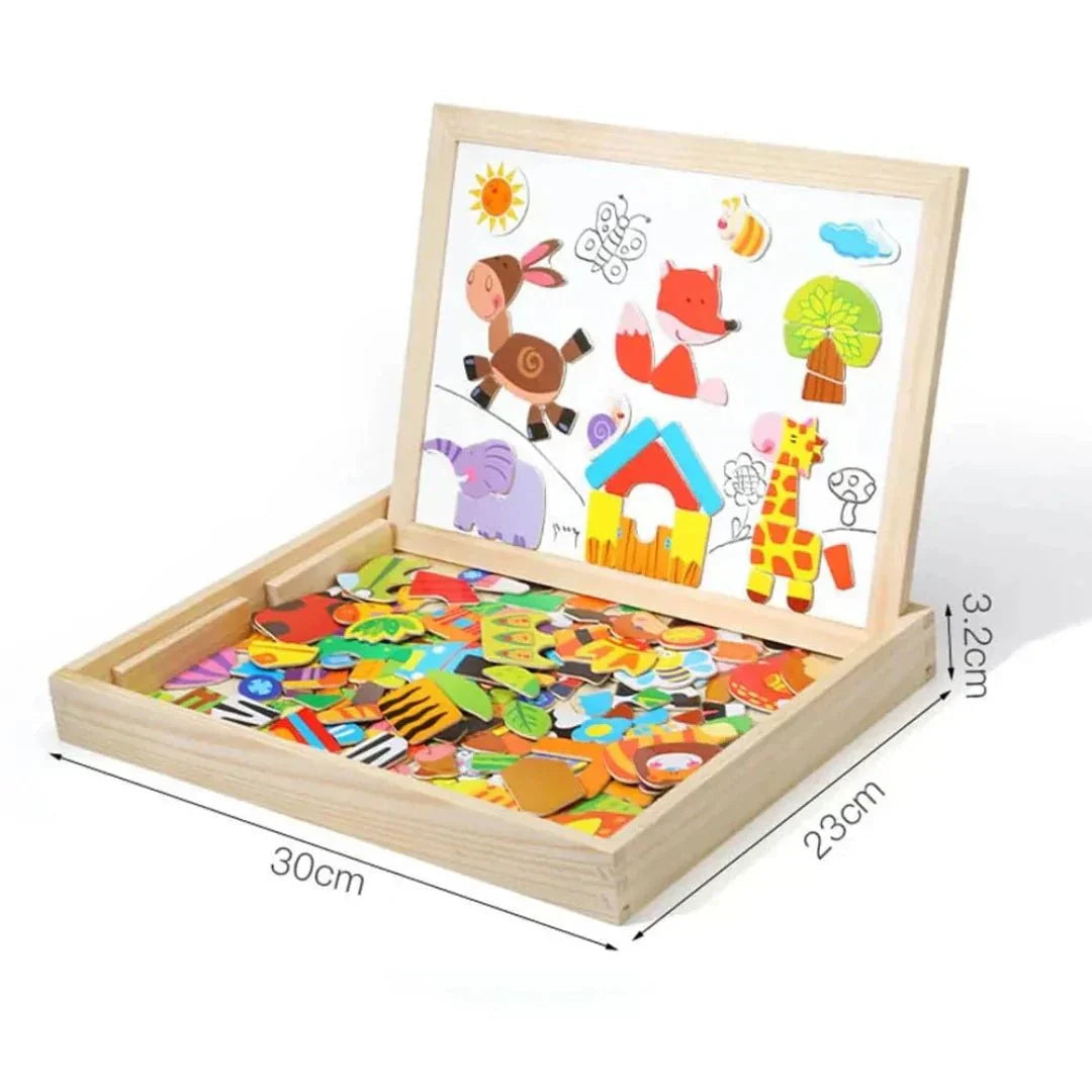 Magnetic Double-Sided Chalkboard Set - MiniArt Studio-Option A-Nora Luxe