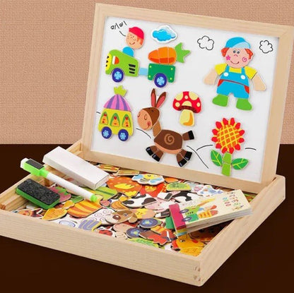 Magnetic Double-Sided Chalkboard Set - MiniArt Studio-Option C-Nora Luxe
