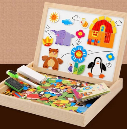 Magnetic Double-Sided Chalkboard Set - MiniArt Studio-Option D-Nora Luxe