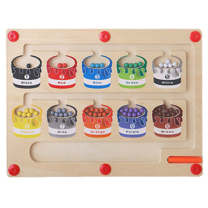 Magnetic Learning Maze for Colour and Number Recognition - MazeMagic-Nora Luxe