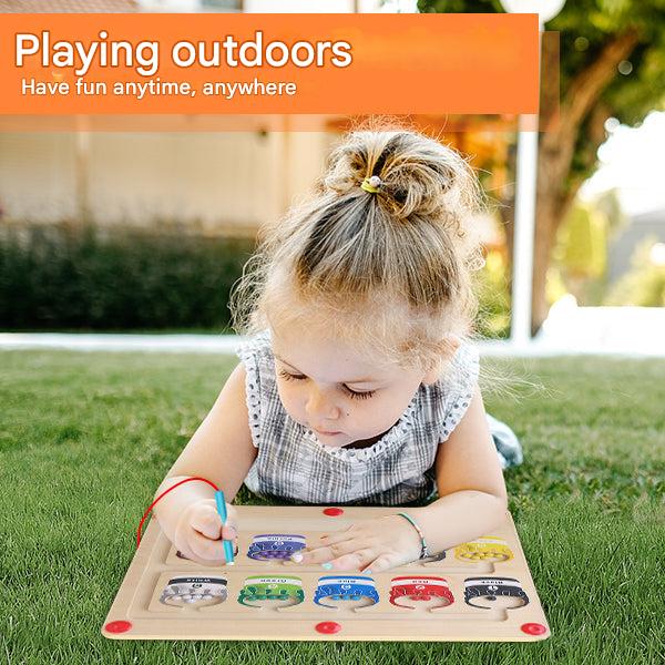 Magnetic Learning Maze for Colour and Number Recognition - MazeMagic-Nora Luxe