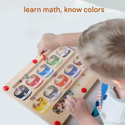 Magnetic Learning Maze for Colour and Number Recognition - MazeMagic-Nora Luxe