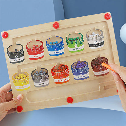 Fun Interactive Colour Number Maze Toy - Pexav