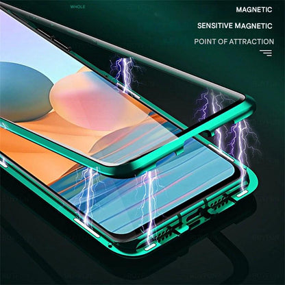 Magnetic Phone Protective Case - TitanGuard-Black-Nora Luxe