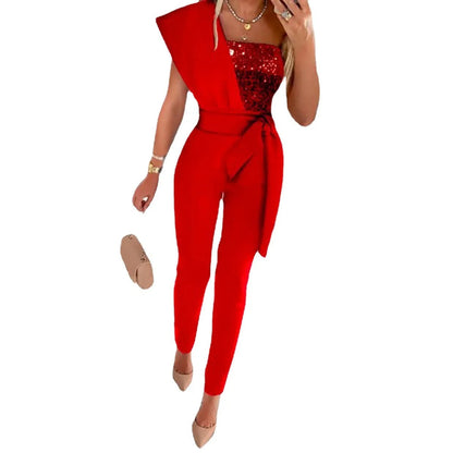 Chic Off Shoulder Women's Jumpsuit