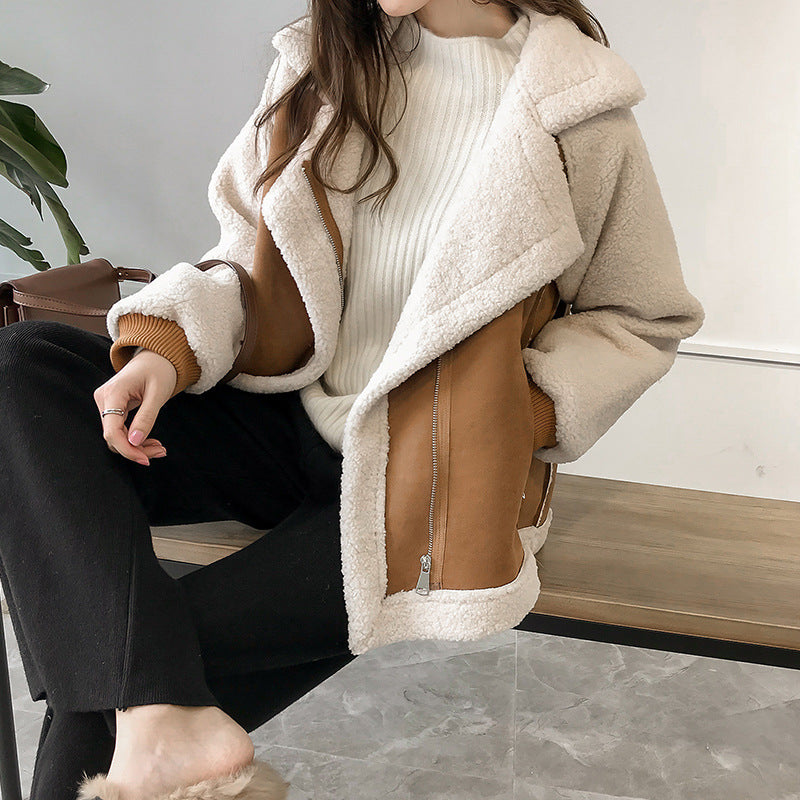 Luxury Faux Fur Aviator Women's Coat
