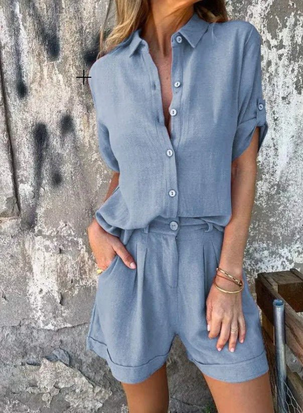 Elegant Linen Clothing Set for Women