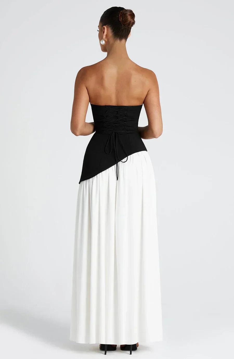 Elegant Strapless Evening Gown Dress