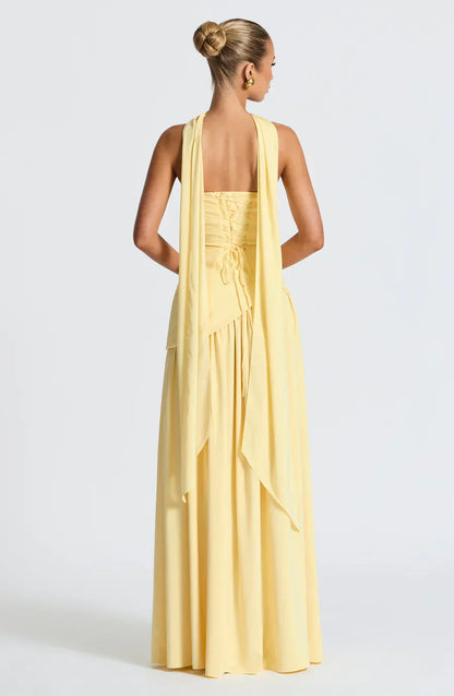 Elegant Strapless Evening Gown Dress