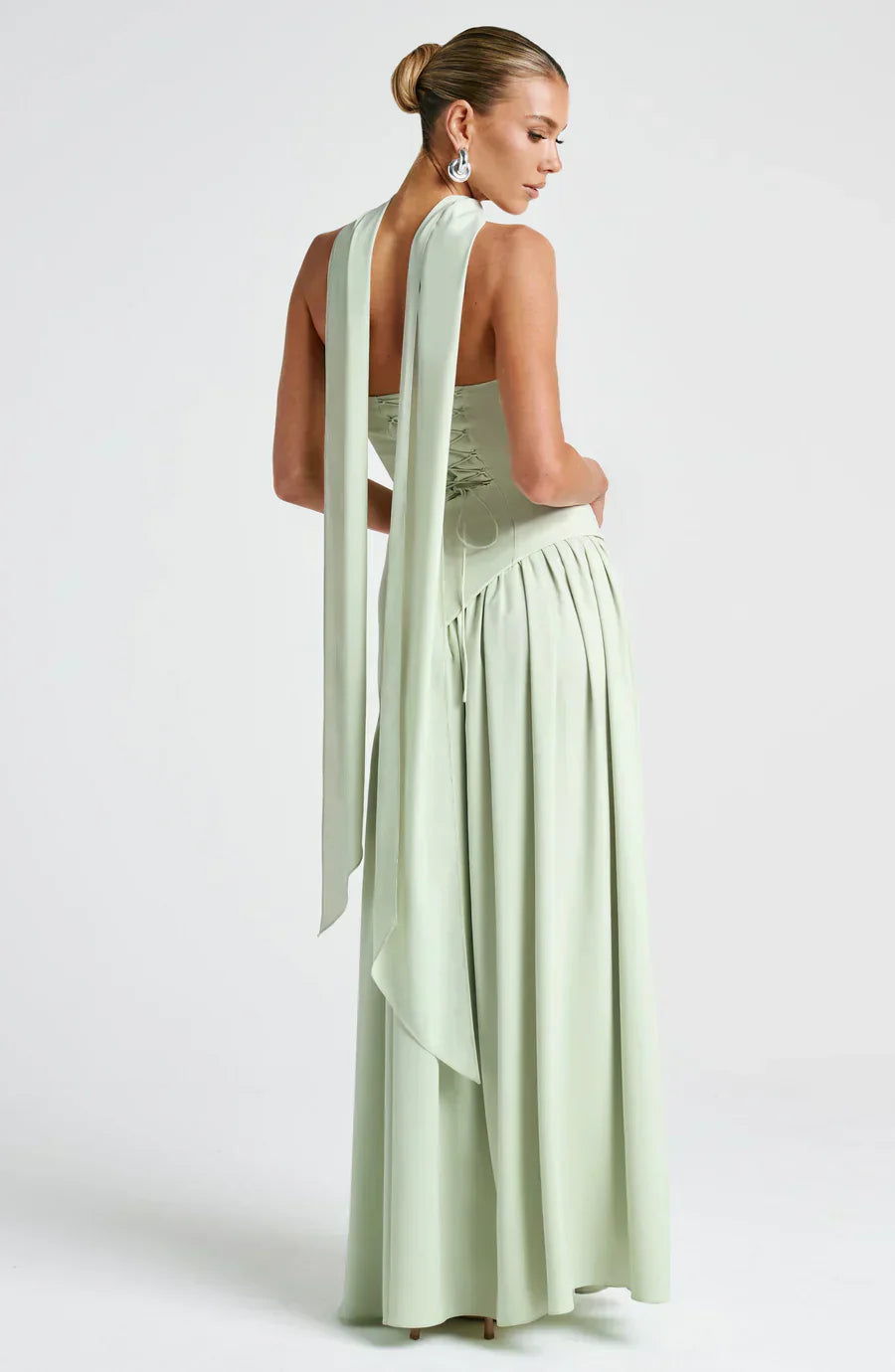 Elegant Strapless Evening Gown Dress