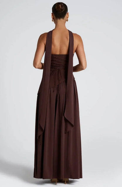 Elegant Strapless Evening Gown Dress