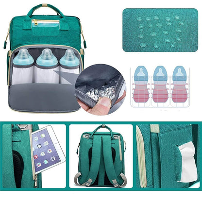 Practical Baby Diaper Bag Backpack with Portable Changing Pad