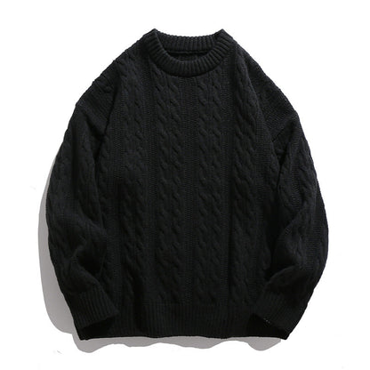Image of Marc | Men's Cable Knit Crew Neck Sweater